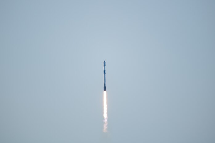 A Falcon 9 rocket carrying the Starlink 17-19 mission launches from Space Launch Complex 4 East (SLC-4E) at Vandenberg Space Force Base, Calif., Jan. 29, 2026. This mission marked the sixth launch of 2026 from the Vandenberg spaceport and test range.
