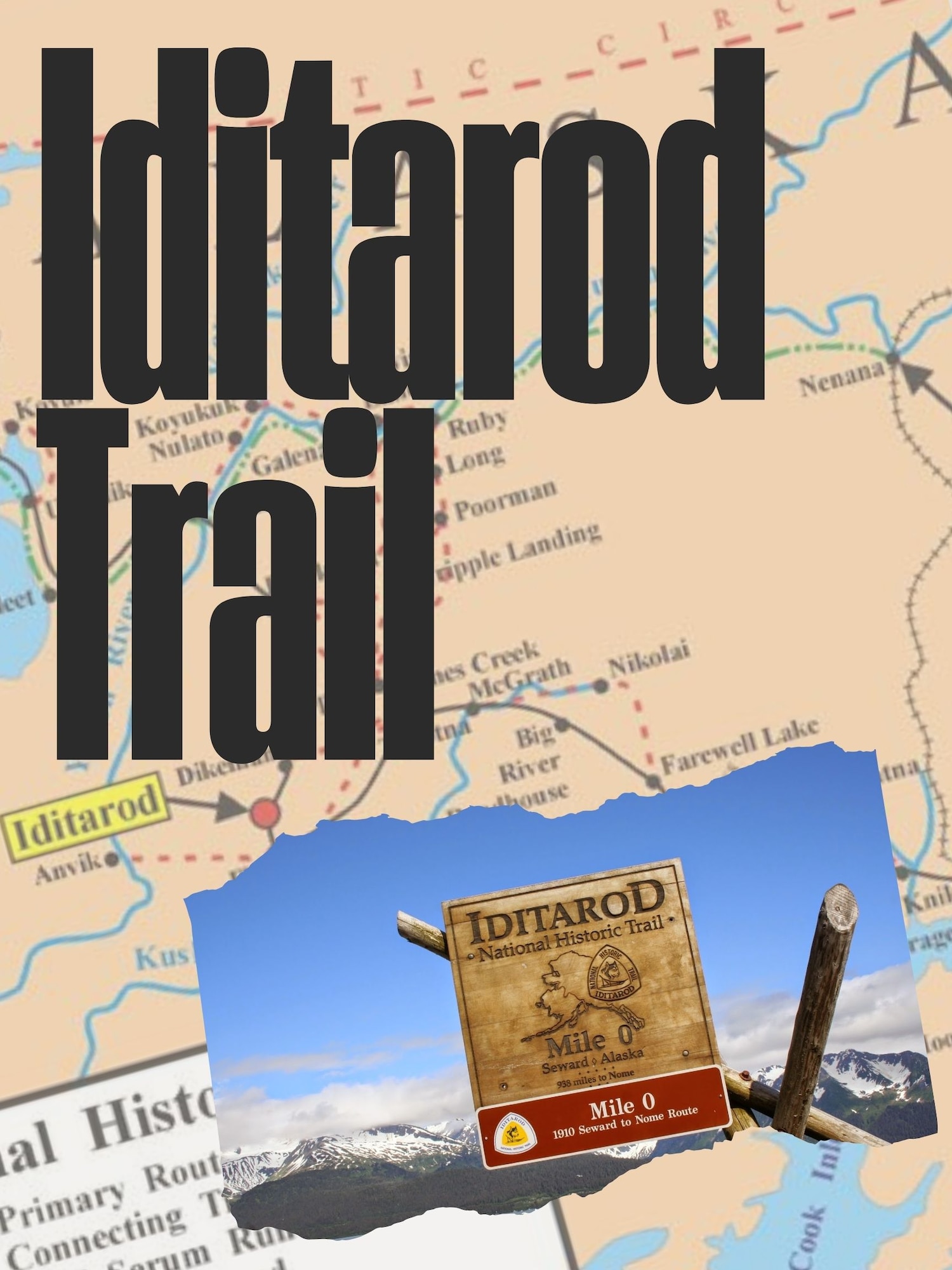 The Iditarod National Historic Trail is a that runs through the state of Alaska and has a long-standing history with the state.