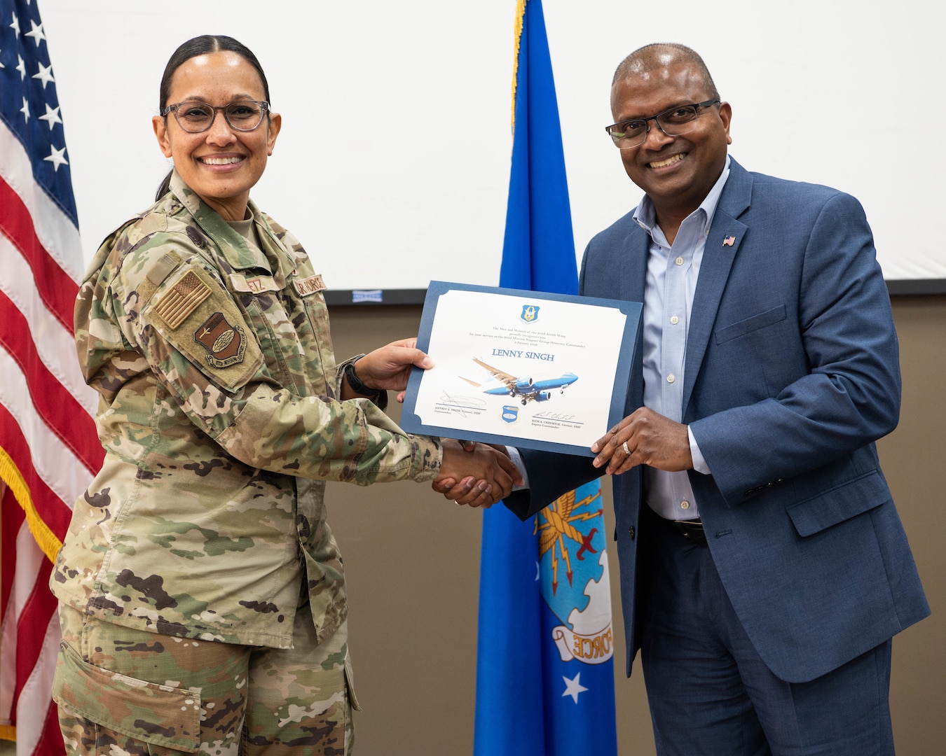 During their two-year tenure, honorary commanders served as a liaison between service members and the public to increase communication and collaboration between the military and the local community, giving Citizen Airmen and surrounding townships a greater appreciation of one another.