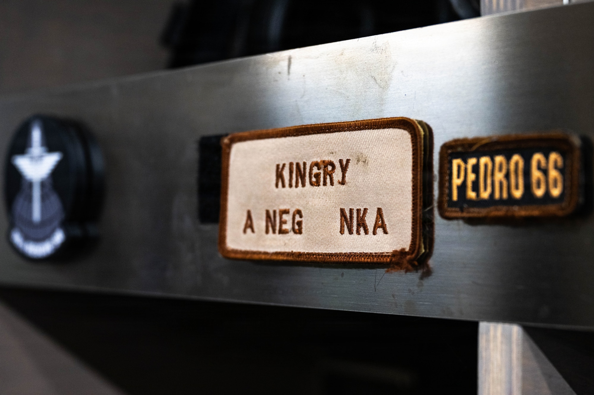 Col. Kingry prepares to fly in a helicopter.