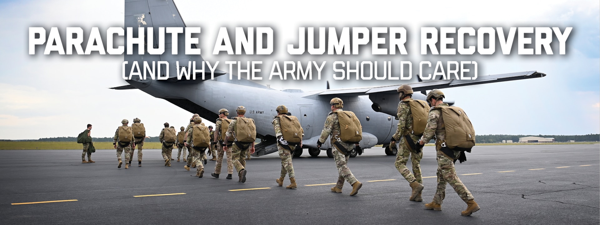Soldiers from the U.S. Army John F. Kennedy Special Warfare Center and School board a C-27 aircraft prior to taking part in free fall training.