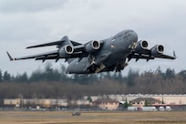 C-17 taking off