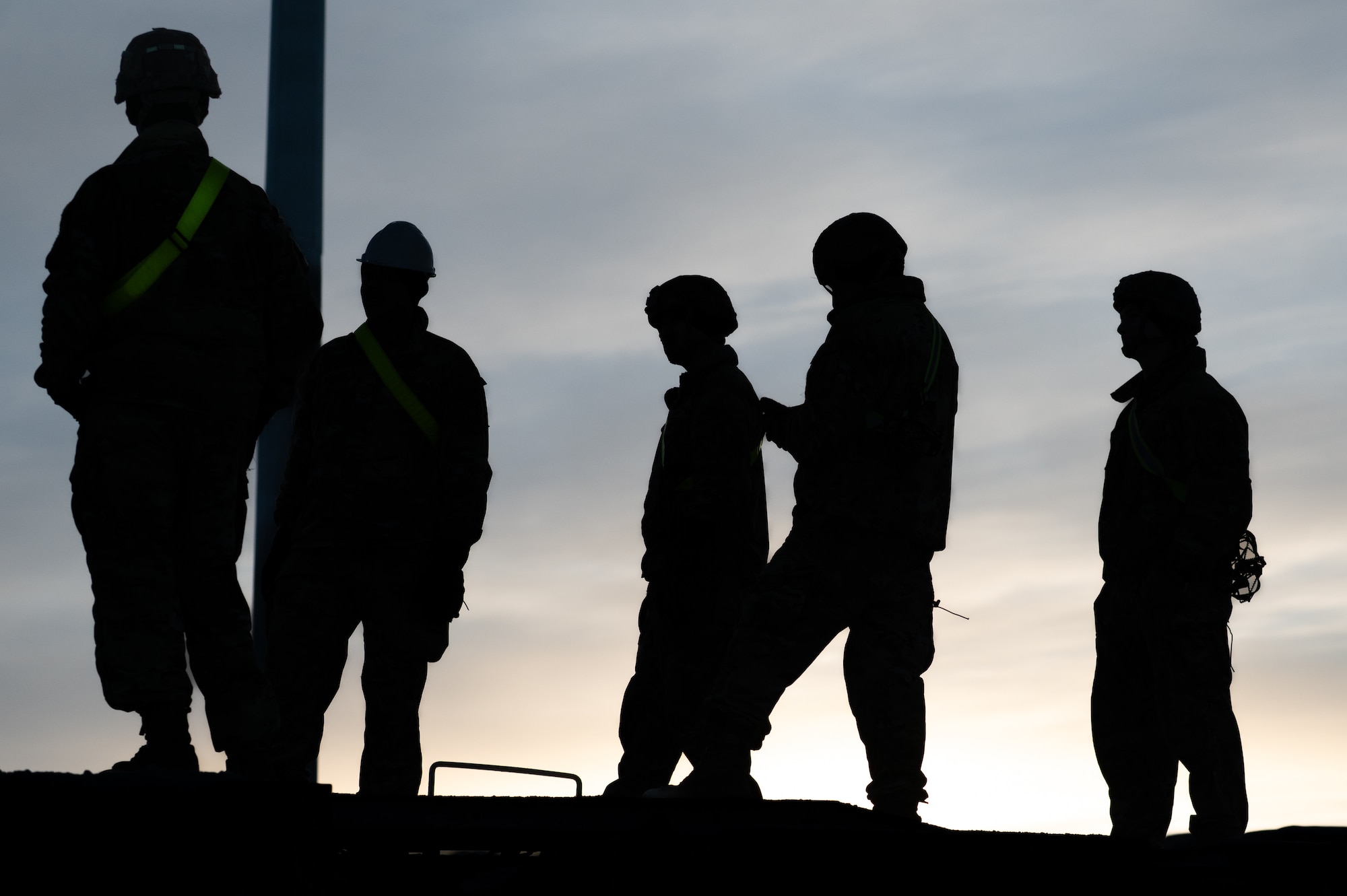 U.S. Army Soldiers assigned to the 3rd Battalion, 509th Parachute Infantry Regiment, 11th Airborne Division, load freight at Joint Base Elmendorf-Richardson, Alaska, Jan. 22, 2026, in preparation for Joint Pacific Multinational Readiness Center 26-02. The exercise tests units’ ability to deploy, integrate and operate effectively across the Indo-Pacific region. (U.S. Air Force photo by Senior Airman Hunter Hites)
