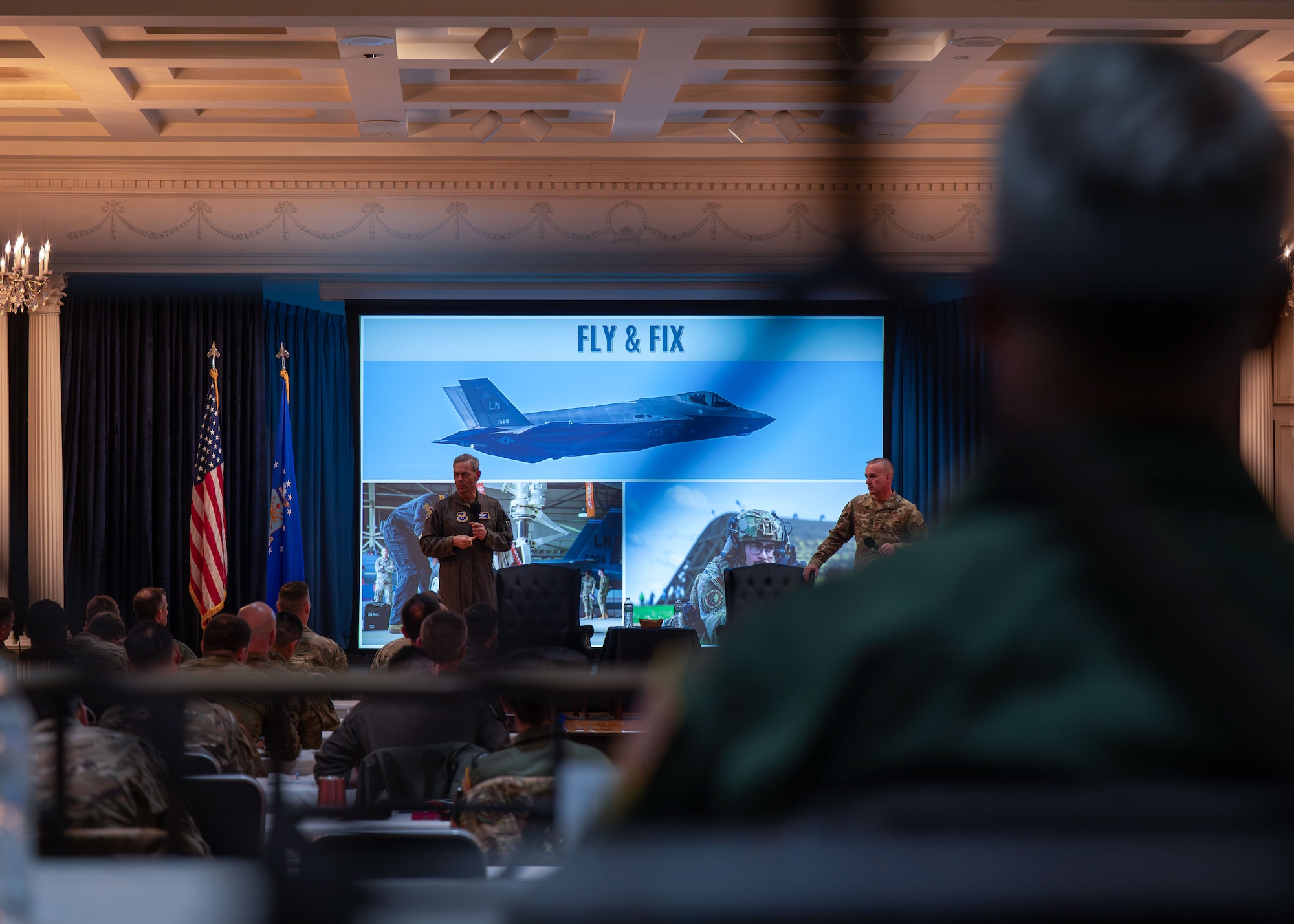 CSAF speaks at a PCTT panel.