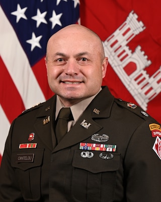 Portrait of Army Officer in dress uniform
