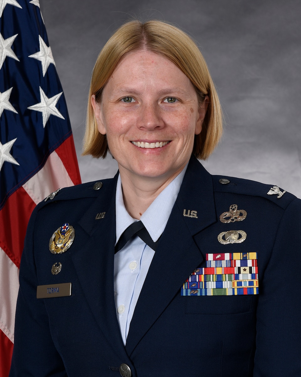 U.S. Air Force Col. Kristen M. Torma poses for an official photo.