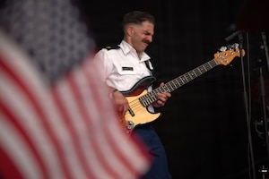 U.S. Army Soldiers with "Free Groove," the premier music ensemble of the U.S. Army Europe and Africa Band and Chorus, deliver three distinct performances across the Brussels Triumphal Arch, the Autoworld museum, and Square de la bouteille in Brussels, Belgium, June 29, 2026. The day of performances culminated in a joint on-stage collaboration with the "Zac Brown Band" to represent the U.S. Army Europe and Africa Band during diplomatic and public outreach events celebrating the transatlantic alliance. (U.S. Army photo by Staff Sergeant Jeffery McCormick)