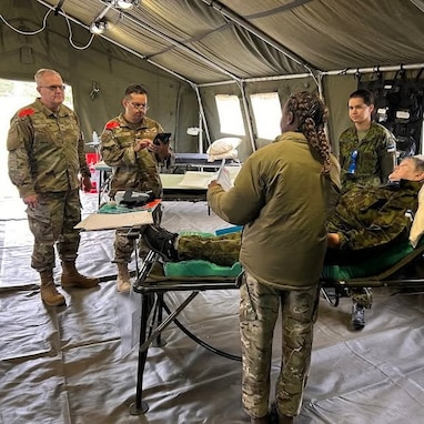 Georgia Air National Guard medical professionals strengthened partnerships and enhanced readiness alongside our State Partnership Program partners from the Georgian Defense Force during Exercise Vigorous Warrior 2026 in Estonia. Through realistic, multinational training, they are building the interoperability and resilience needed to respond to complex challenges together.