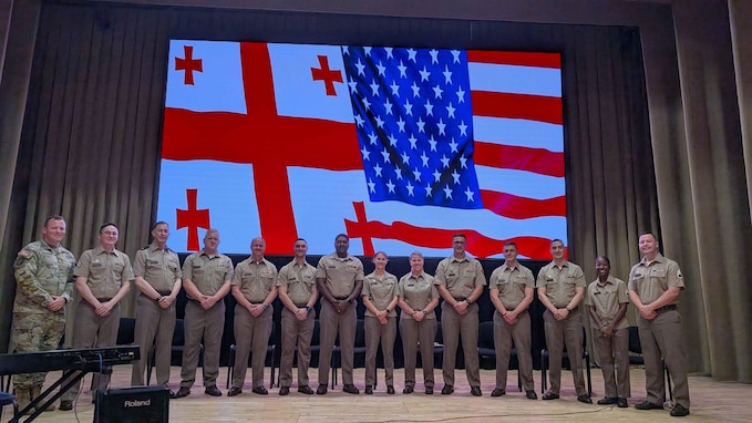 116th Army Band with Georgian Defence Force