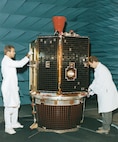 The Deep Space Program Science Experiment (DSPSE), better known as “Clementine,” was developed and built by the U.S. Naval Research Laboratory. Launched January 25, 1994, from Vandenberg Air Force Base, California, Clementine’s primary mission was in-space testing of advanced technologies for high-tech, lightweight missile defense. The relatively inexpensive, rapidly built spacecraft constituted a major revolution in spacecraft management and design and also contributed significantly to lunar studies. RELEASED