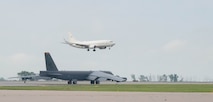 Secretary of the Air Force Troy Meink lands at Minot Air Force Base for an immersion June 29, 2026. The visit reinforced Minot AFB’s commitment to strengthening readiness, enhancing warfighting capabilities, and maintaining credible deterrence in support of national defense objectives. (U.S. Air Force photo by Senior Airman Wesley Davies)