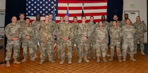 Group of people stand