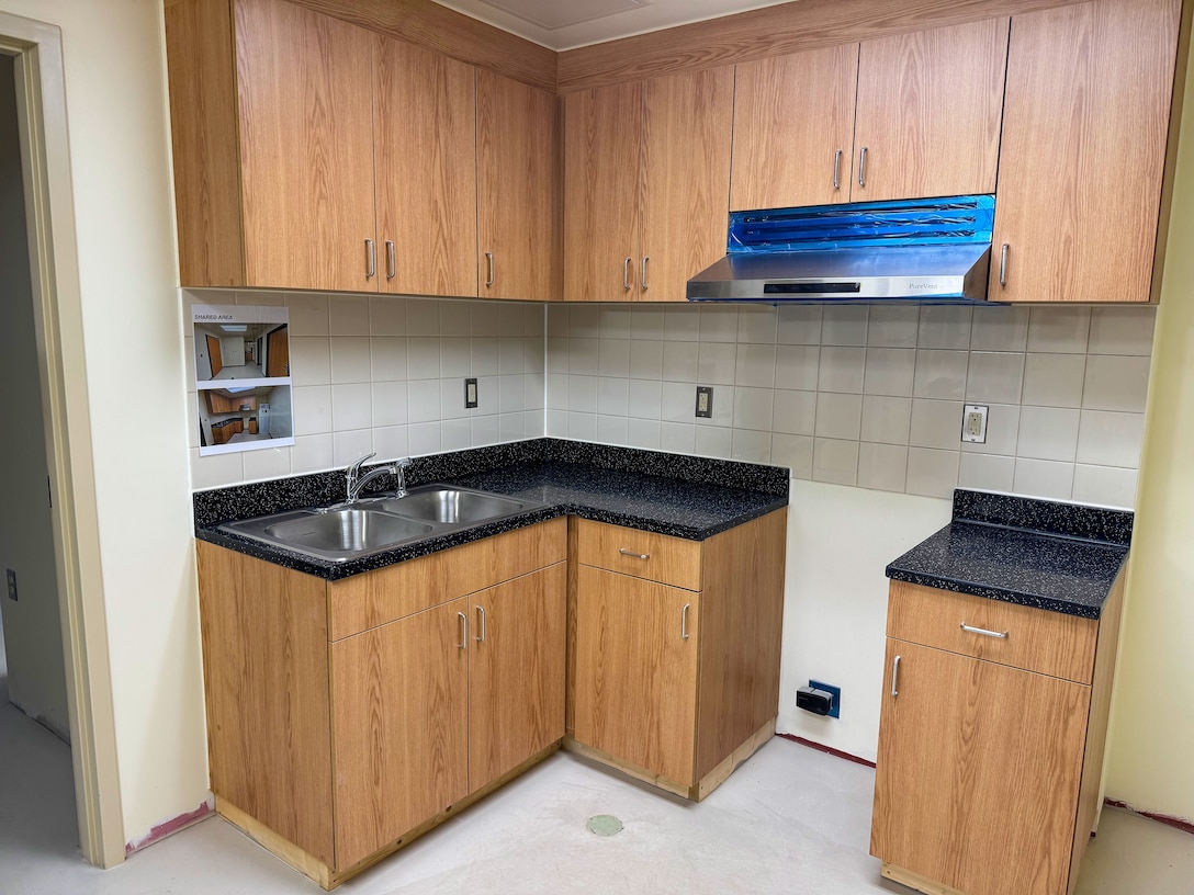 Photo of new barracks at Camp Humphreys.