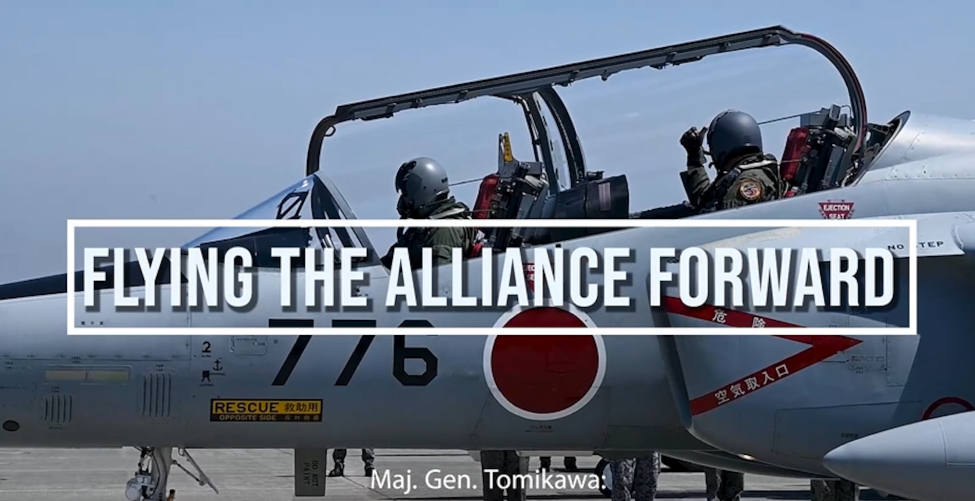 Flying the alliance forward.