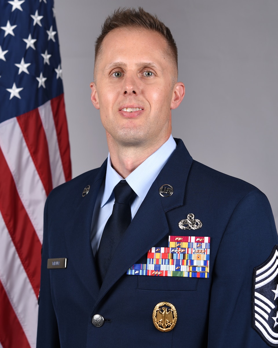 Official Photo for Command Chief Master Sergeant Joshua Wiener.