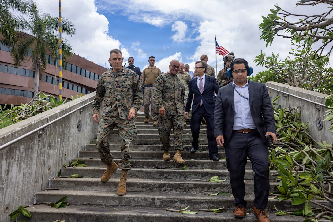 U.S. Marine Corps Gen. Francis L. Donovan, the Commander of U.S. Southern Command, visits an embassy in Caracas, Venezuela May 23, 2026. U.S. military forces are deployed to the Caribbean in support of the U.S. Southern Command mission, Department of War-directed operations, and the president’s priorities to disrupt illicit drug trafficking and protect the homeland. (U.S. Marine Corps photo)