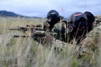 Airmen assigned to the 120th Airlift Wing, Montana Air National Guard, participate in Operation War Hog Breakout during a Combat Readiness Inspection in Great Falls and Helena, Montana, 2026.