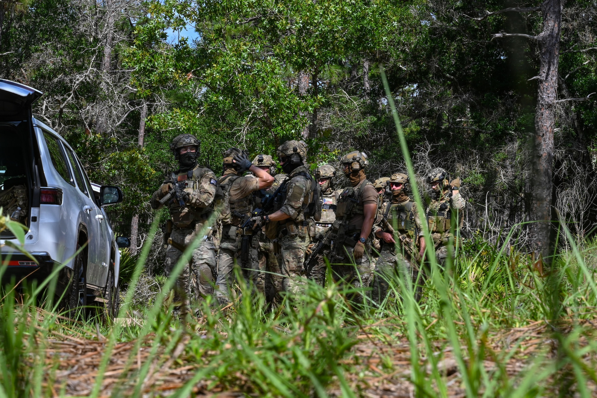 Czech Republic special operations forces members participate in close-quarters battle training during exercise Emerald Warrior Spiral at Hurlburt Field, Florida, June 8, 2026.