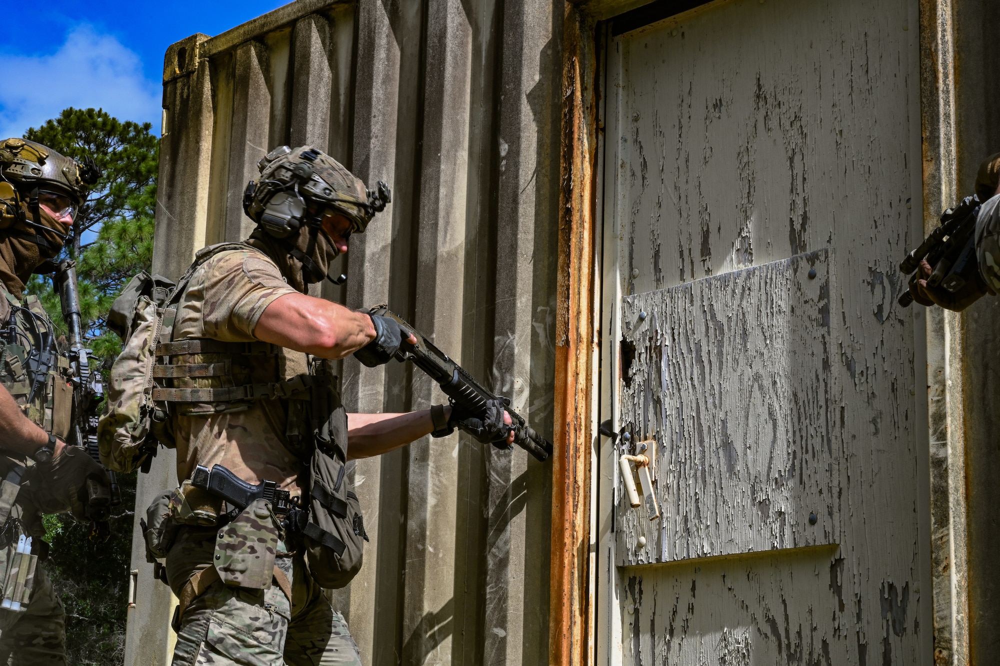 Czech Republic special operations forces members participate in close-quarters battle training during exercise Emerald Warrior Spiral at Hurlburt Field, Florida, June 8, 2026.
