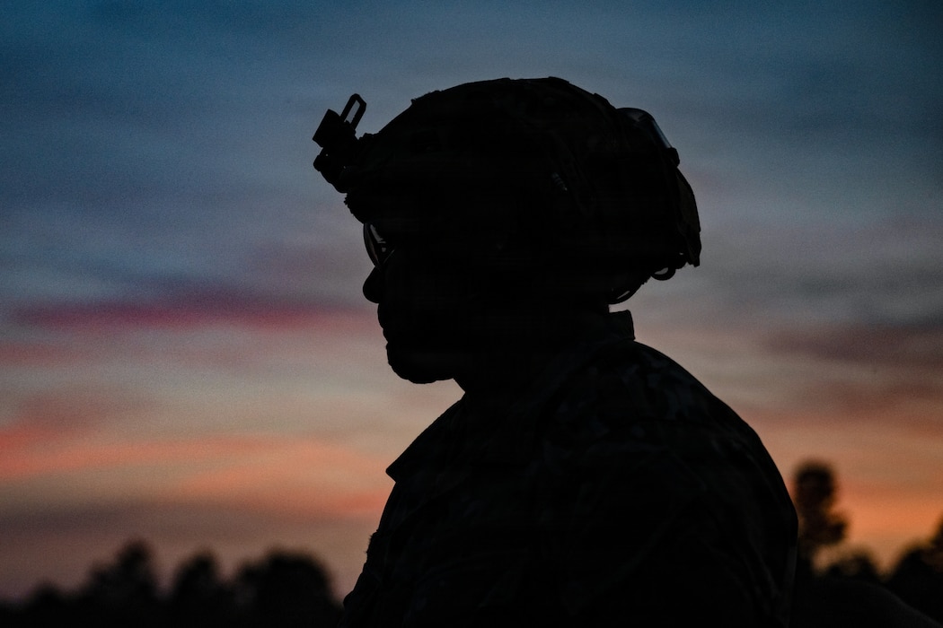 U.S. Air Force Airmen assigned to the 14th Air Support Operations Squadron participate in advanced engagement training at Fort Bragg, North Carolina, April 15, 2026