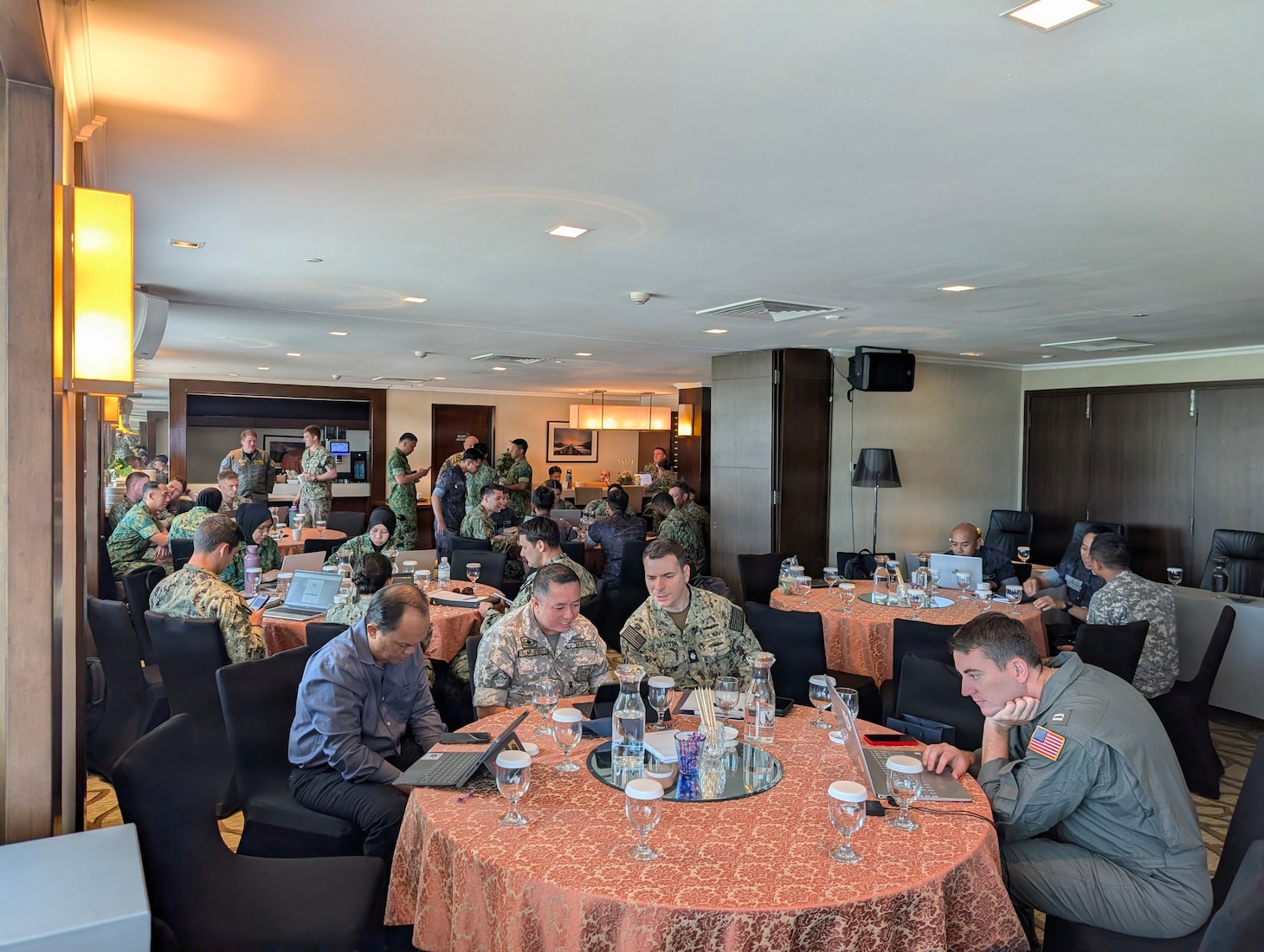 U.S. Navy Sailors and members of the Royal Brunei Armed Forces convene at the Cooperation Afloat Readiness and Training (CARAT) Brunei 2026 Final Planning Conference in Bandar Seri Begawan, July 2, 2026.