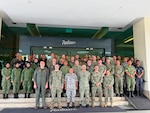U.S. Navy Sailors and members of the Royal Brunei Armed Forces post for a photo at the Cooperation Afloat Readiness and Training (CARAT) Brunei 2026 Final Planning Conference in Bandar Seri Begawan, July 2, 2026.