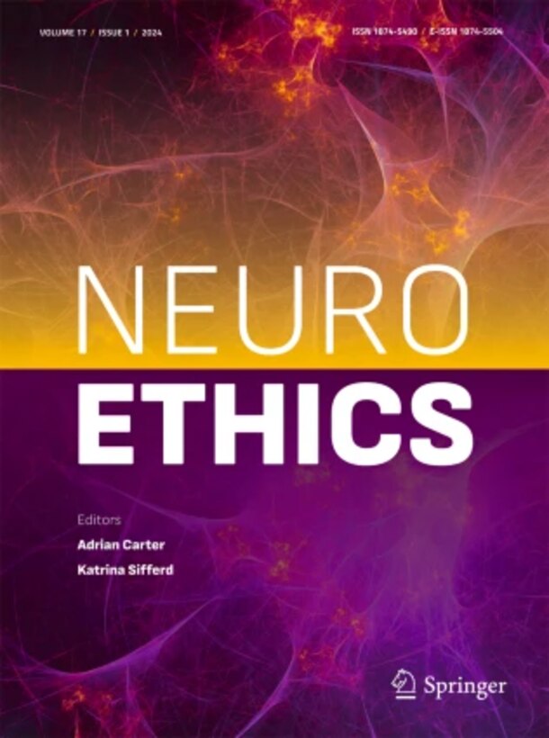 Neuroethics journal cover