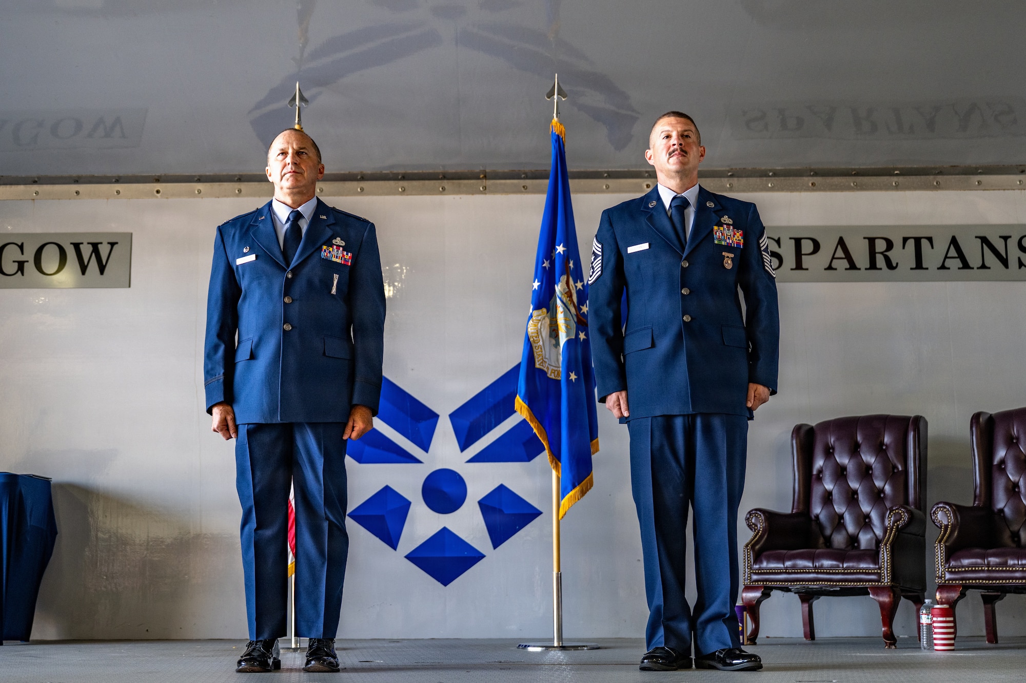 U.S. Air Force Chief Master Sgt. Stephen Dugan, 93d Air Ground Operations Wing former command chief, receives the Chief's Horse during his retirement ceremony at Moody Air Force Base, Georgia, June 26, 2026.