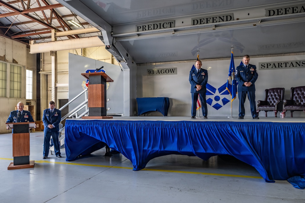 U.S. Air Force Chief Master Sgt. Stephen Dugan, 93d Air Ground Operations Wing former command chief, receives the Chief's Horse during his retirement ceremony at Moody Air Force Base, Georgia, June 26, 2026.