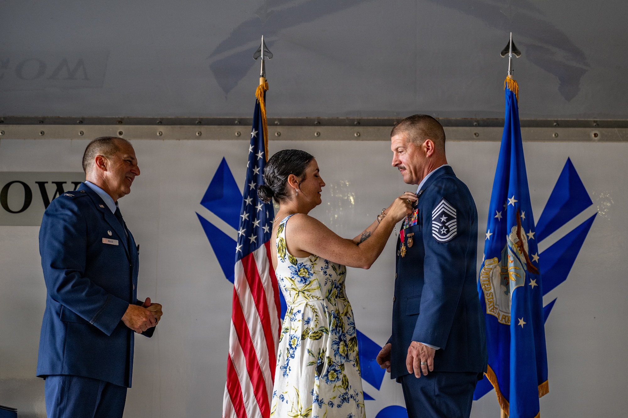 U.S. Air Force Chief Master Sgt. Stephen Dugan, 93d Air Ground Operations Wing former command chief, receives the Chief's Horse during his retirement ceremony at Moody Air Force Base, Georgia, June 26, 2026.