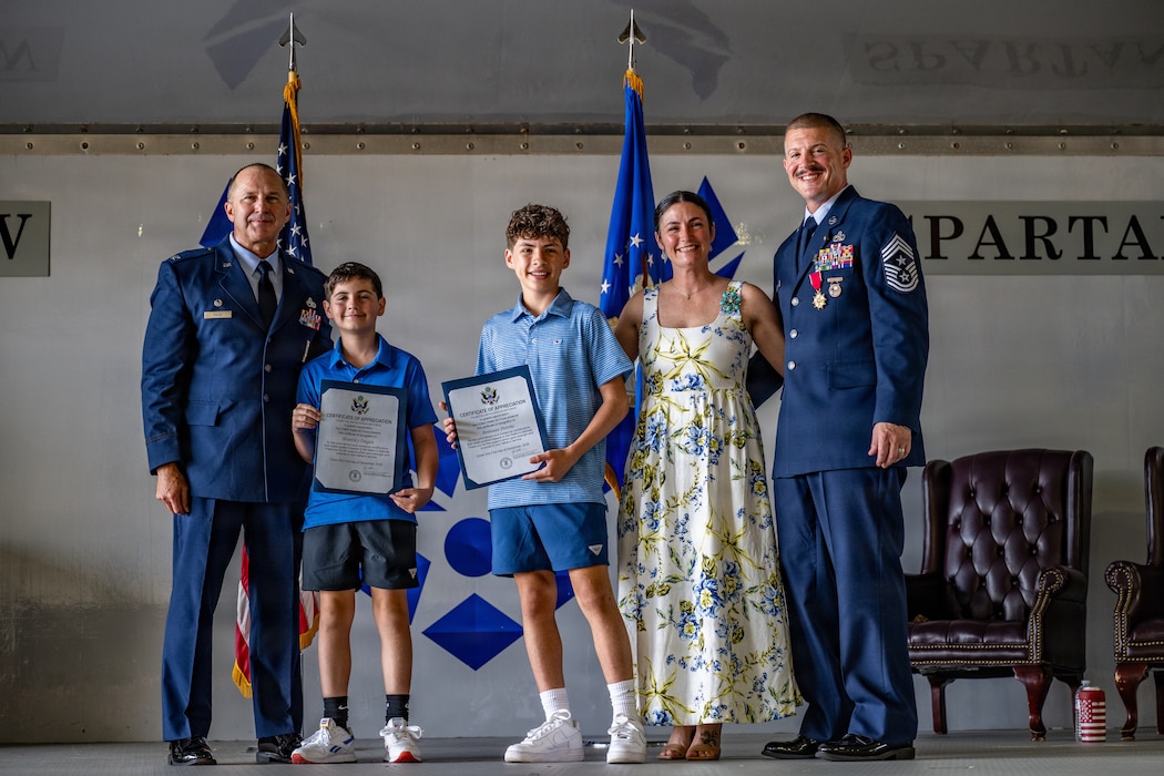 U.S. Air Force Chief Master Sgt. Stephen Dugan, 93d Air Ground Operations Wing former command chief, receives the Chief's Horse during his retirement ceremony at Moody Air Force Base, Georgia, June 26, 2026.