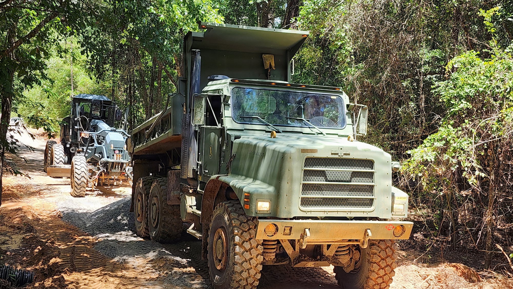 Photo of dump trucks