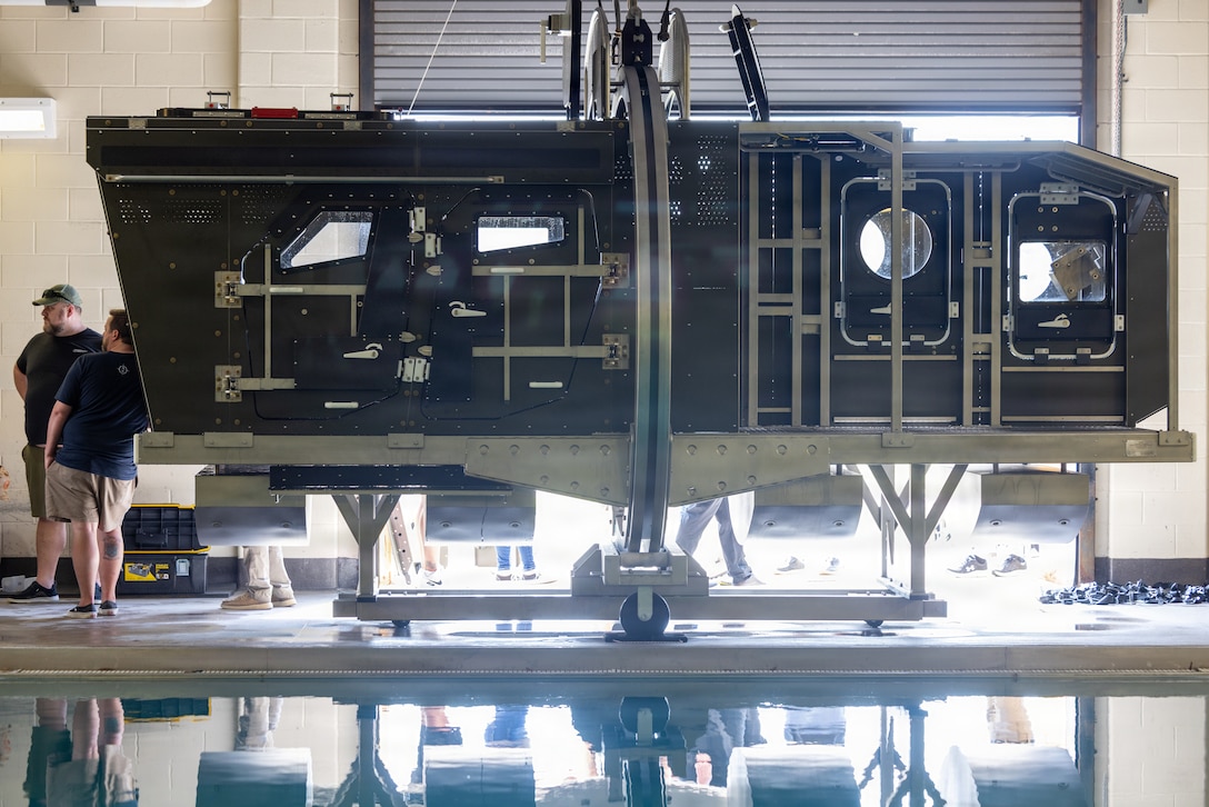 Camp Lejeune Fields New Modular Underwater Egress Trainer
