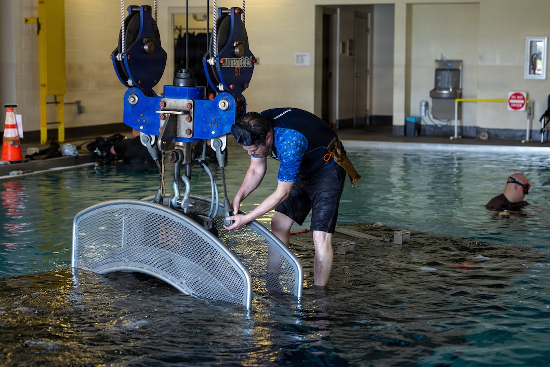 Camp Lejeune Fields New Modular Underwater Egress Trainer