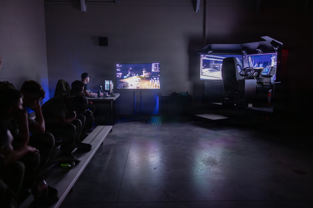 Camp Lejeune Marines Train on the New Multi-Platform Driver Simulator