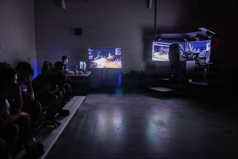 Camp Lejeune Marines Train on the New Multi-Platform Driver Simulator