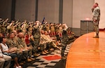 Col. Joseph H. Catalino Jr., 433rd Medical Group commander, returns a salute to the Airmen under his command during an assumption of command ceremony at Joint Base San Antonio-Lackland, Texas, June 7, 2026. The traditional 