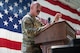 U.S. Air Force Col. George Hern, 91st Security Forces Group (SFG) incoming commander, renders remarks during a change of command ceremony at Minot Air Force Base, North Dakota, July 1, 2026. As the incoming commander, Hern will ensure that the 91st SFG is trained, organized and equipped to secure 150 Minuteman III missiles, launch facilities and 15 Missile Alert Facilities geographically separated throughout 8,500 square miles.