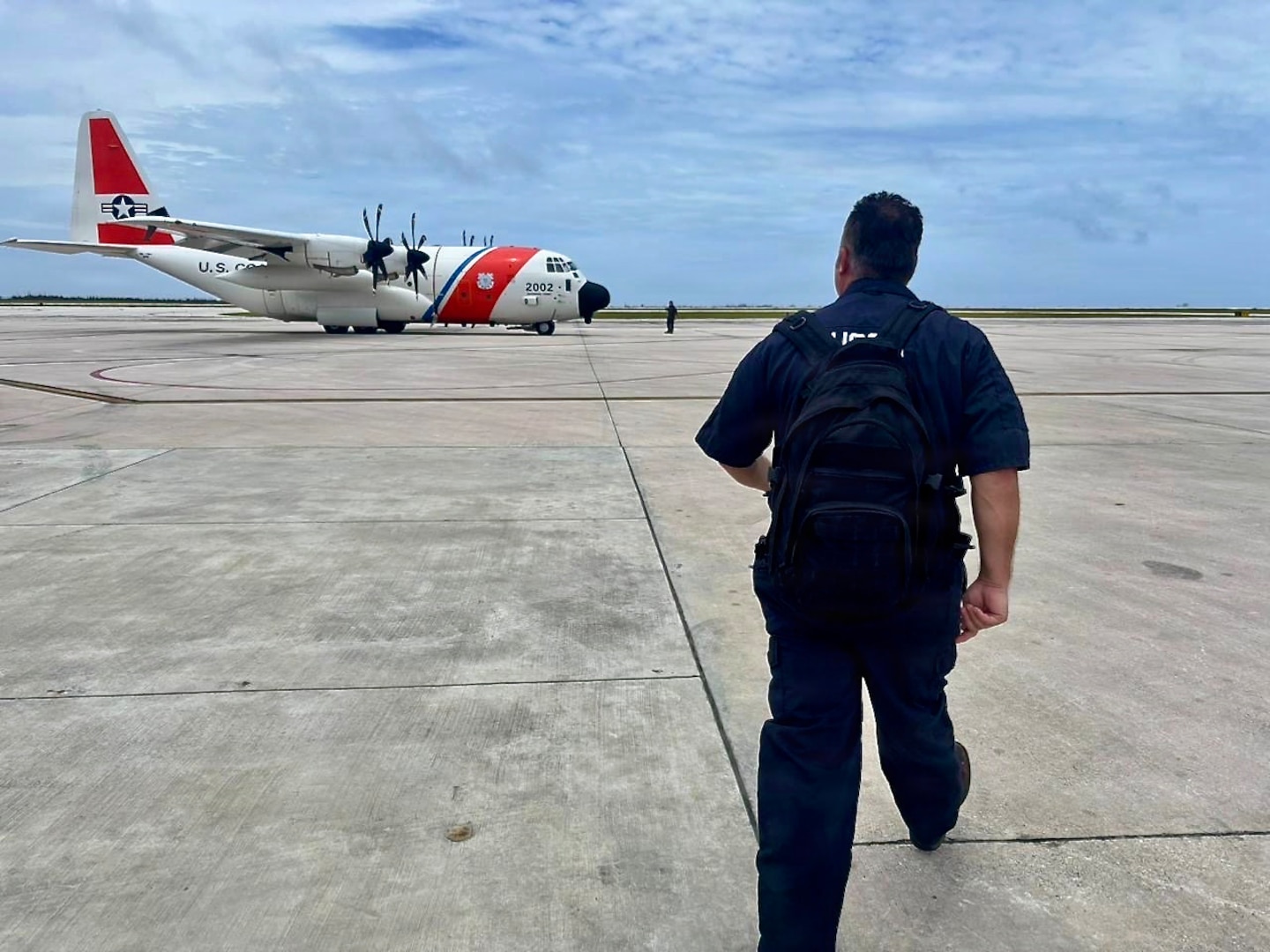 On July 8, 2026, U.S. Coast Guard crews continue to assess and work to rectify aids to navigation, waterways, and channel conditions across the Marianas following Super Typhoon Bavi, working toward reopening ports to commercial operations as soon as it is safe to do so. (U.S. Coast Guard photo)
