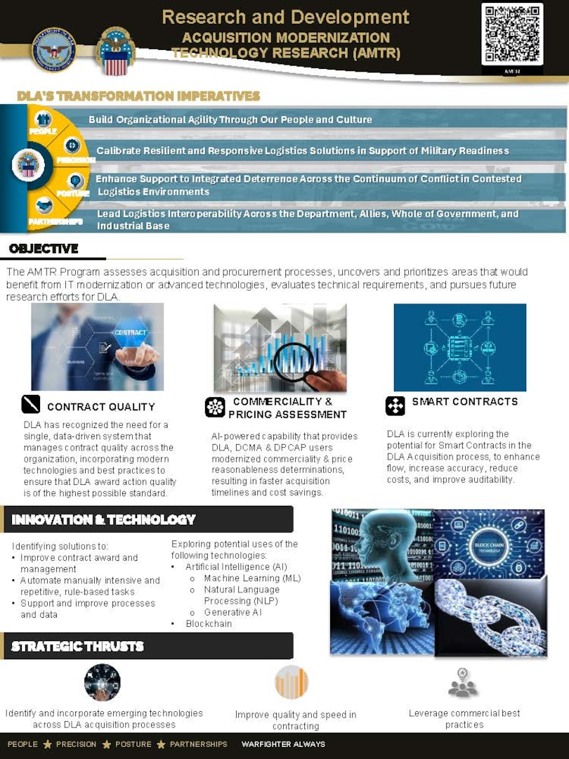 first page of AMTR brochure