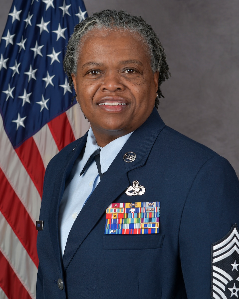 Chief Master Sergeant poses for an official photo