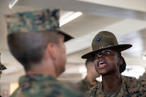 Alpha Company Senior Drill Instructor Inspection