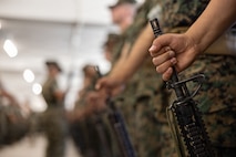 Alpha Company Senior Drill Instructor Inspection