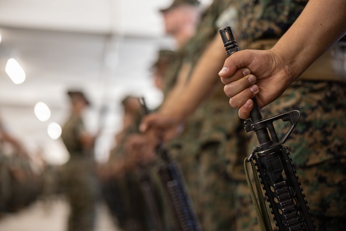 Alpha Company Senior Drill Instructor Inspection