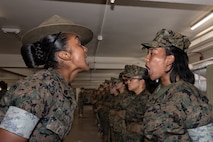 Alpha Company Senior Drill Instructor Inspection