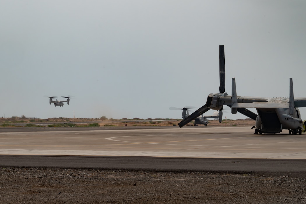 Marine Osprey Taking off