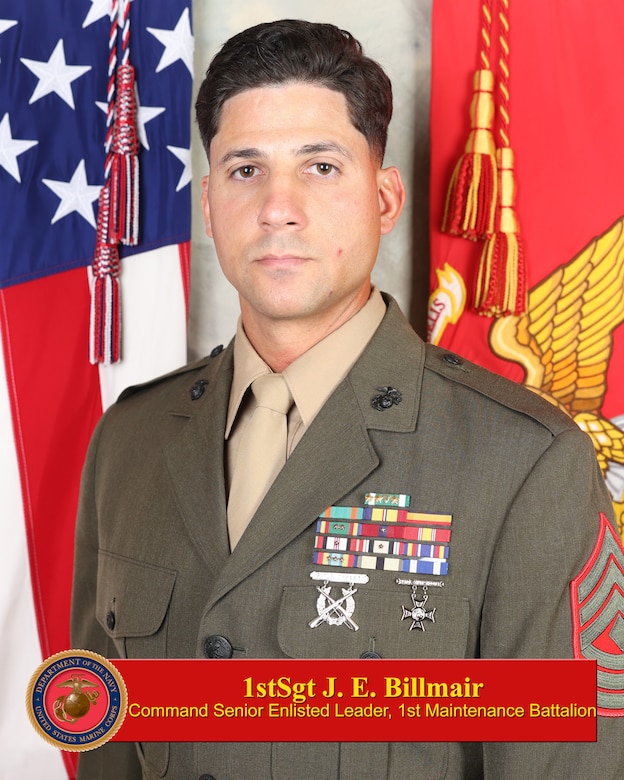 Bio photo for 1st Sgt. Julian. E. Billmair