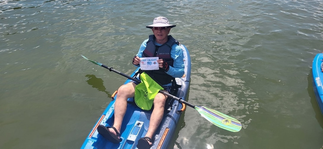 A visitor kayaking at Lake Ouachita got "caught" for wearing a life jacket!