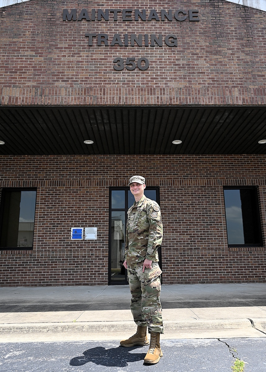Service member serves.