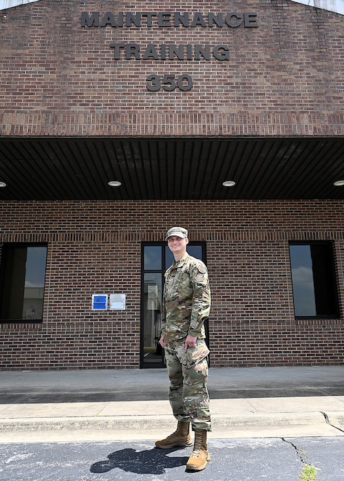 Service member serves.
